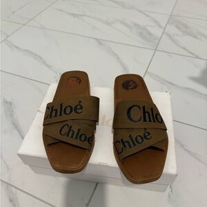 Chloe Brown and Black Women's Slippers